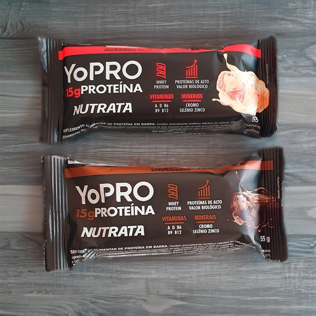 Yopro Bar 55g Display Com 12 Unidades Chocolate Nutrata