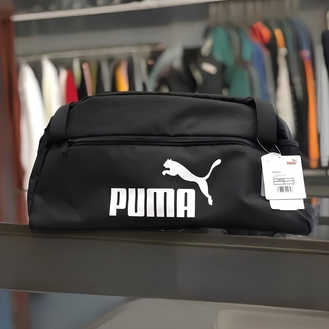 Bolsa Esportiva Femi Phase Small Sports Alça Ajustável Puma Puma Black Preto