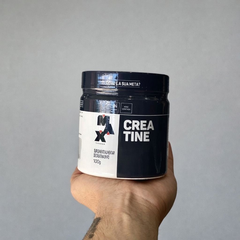 Creatina Max Titanium Creatine Monohidratada 100g Sem Sabor