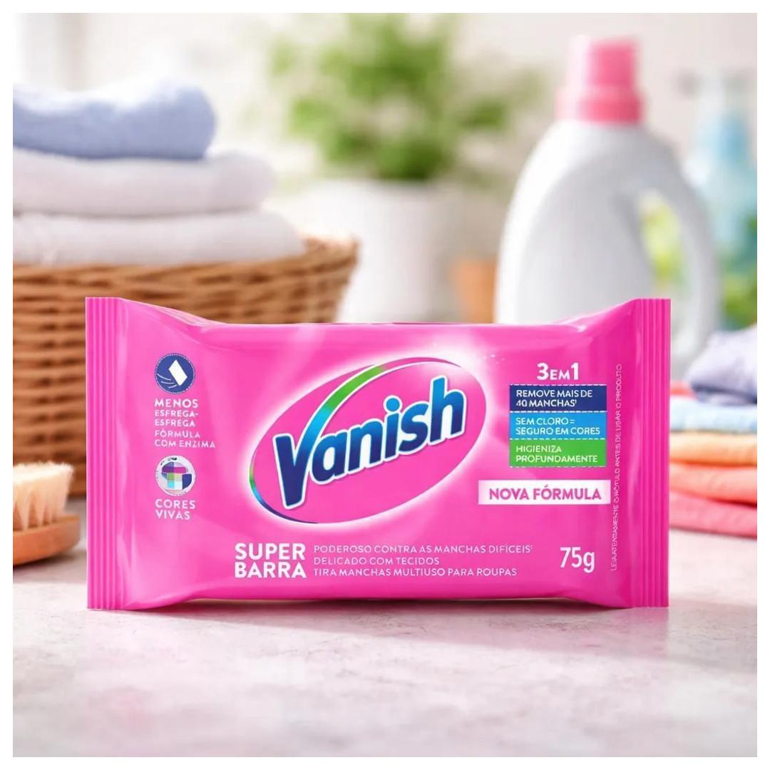 Tira Manchas Vanish Barra para roupas coloridas 75g