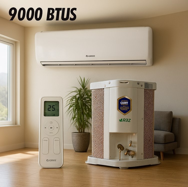 Ar Condicionado Split Hi Wall Gree G-Top Auto Inverter 9000 BTU/h Frio GWC09ATB-D6DNA1A/I ...