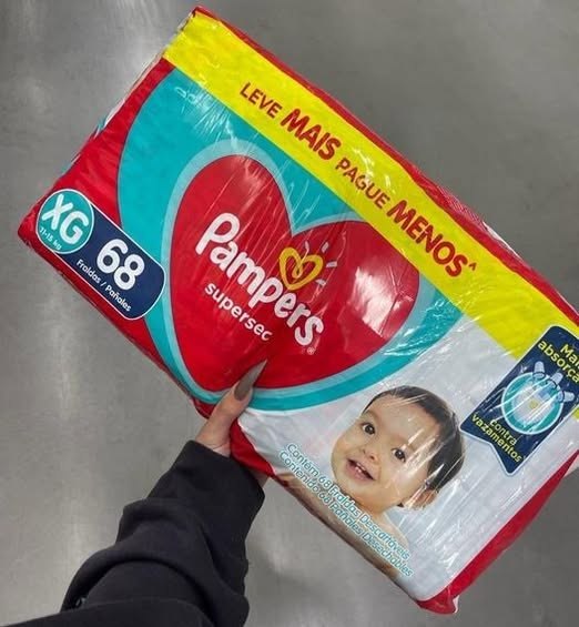 Fraldas Pampers Supersec Tam. Xg - 68 Unidades