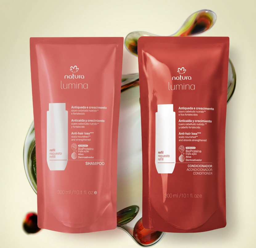 Kit Refis Shampoo e Condicionador Lumina Antiqueda e Crescimento