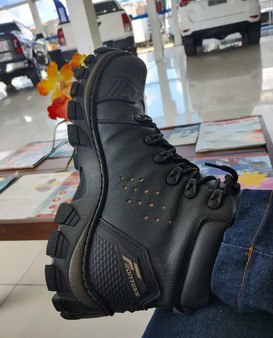 Bota Masculina Bico Pvc Coturno Trabalho Botina Segurança