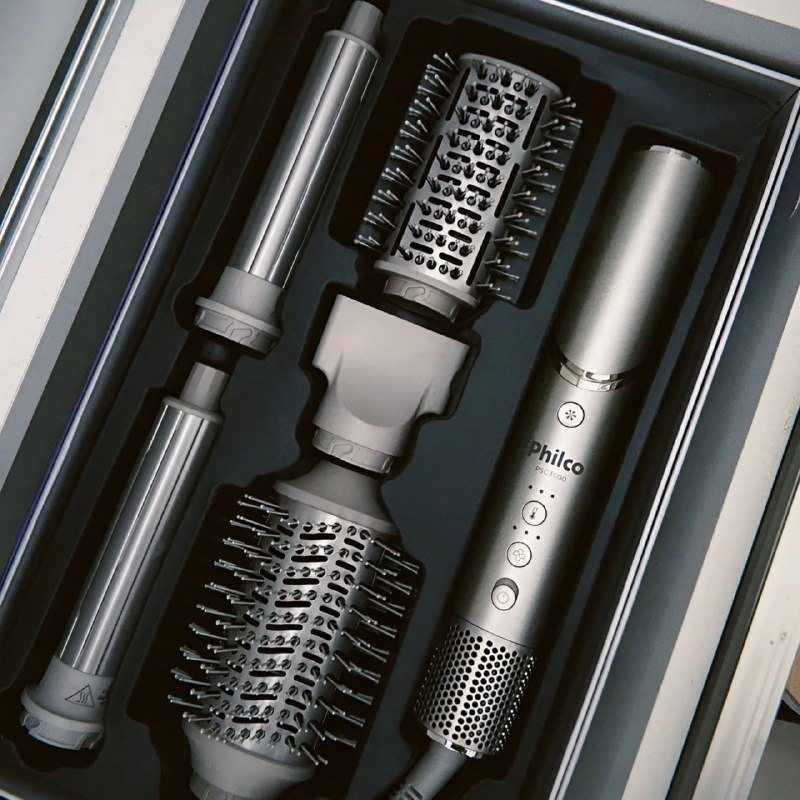 Secador De Cabelos Philco psc3500 4 Em 1 dobrável motor bldc Prateado