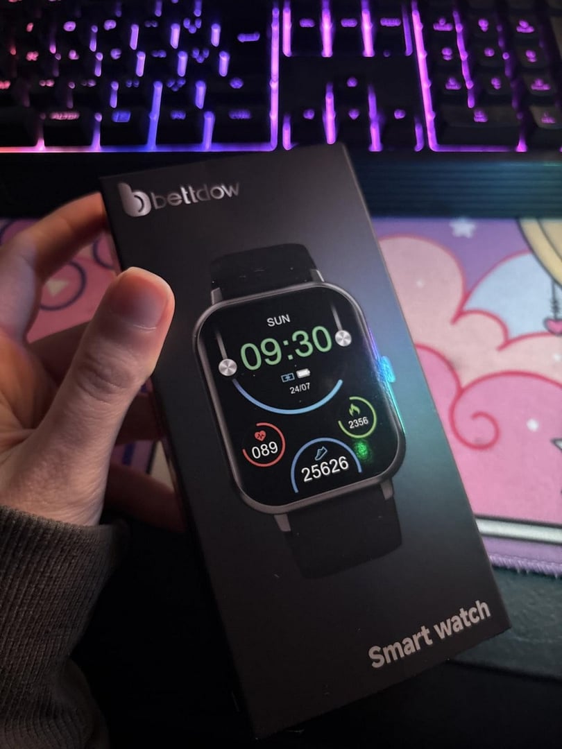 Bettdow SmartWatch, relogio smartwatch com 1.91" Ecrã tátil e AI, à prova d'água IP68, relogio feminino e masculino com 100+ Modos Esportivos Faz e Recebe Ligações(preto)