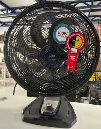 WAP Ventilador de Mesa e Parede 50cm FLOW TURBO, com Tecnologia Silenciosa e Econômica, 8 ...