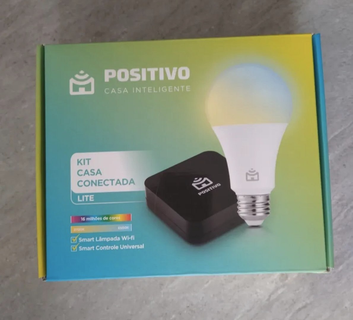 Kit Casa Conectada Lite Positivo Casa Inteligente 127/220v Branco