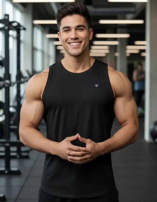 Regata Dry Fit Lisa Camiseta Masculina Academia Treino Voker