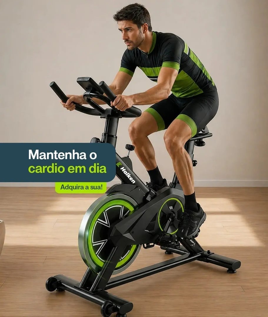 Bicicleta Ergométrica Spinning Halken Bike Profissional 150kg