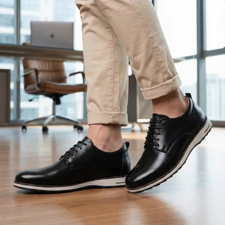 Sapato Social Masculino Oxford Casual Confortável Derby
