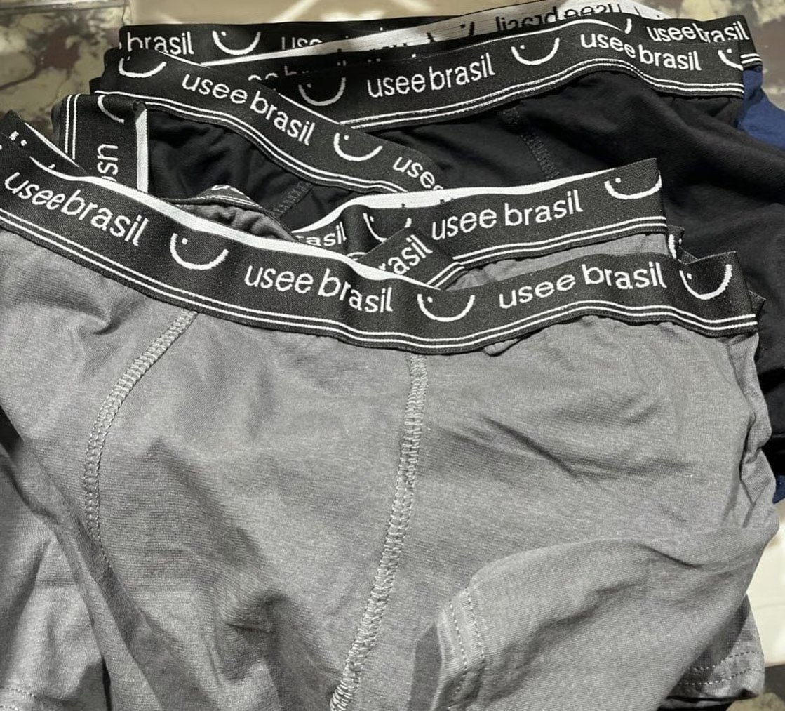 🤓Kit Com 10 Cuecas Boxer Algodão Adulto Usee Brasil