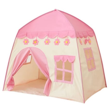 Barraca Infantil Rosa Flor Grande 1.3M Menina Princesa Criança Azul Estrela Menor Preço Pr...