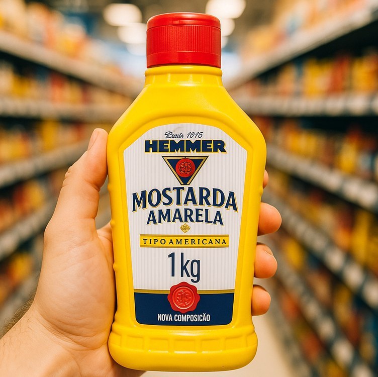 Hemmer Mostarda Amarela Americana Squeeze 1Kg