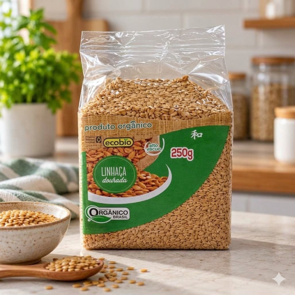 ECOBIO Produto Orgânico Linhaça Dourada Orgânica Ecobio Produto Orgânico