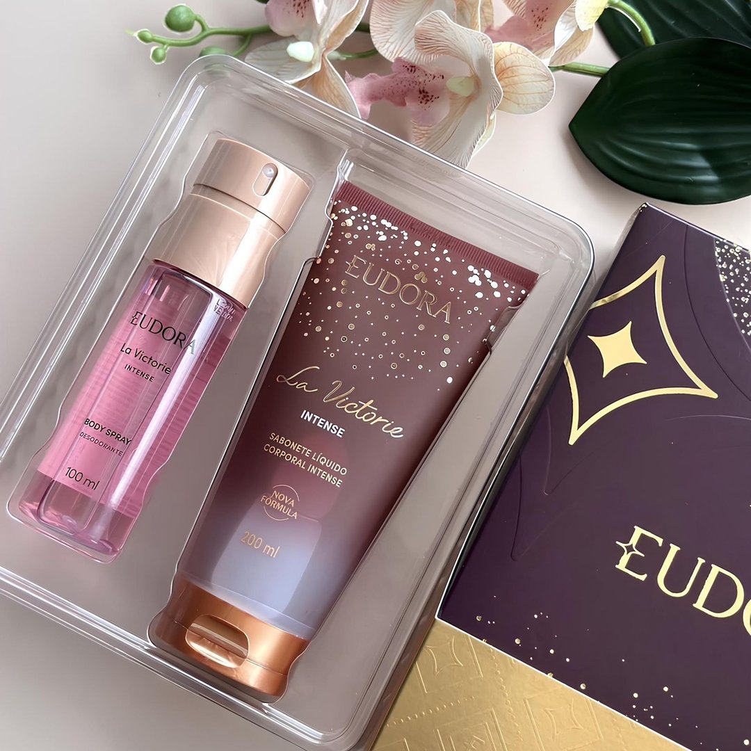 Kit Presente La Victorie Intense Eudora Original La Victorie Intense