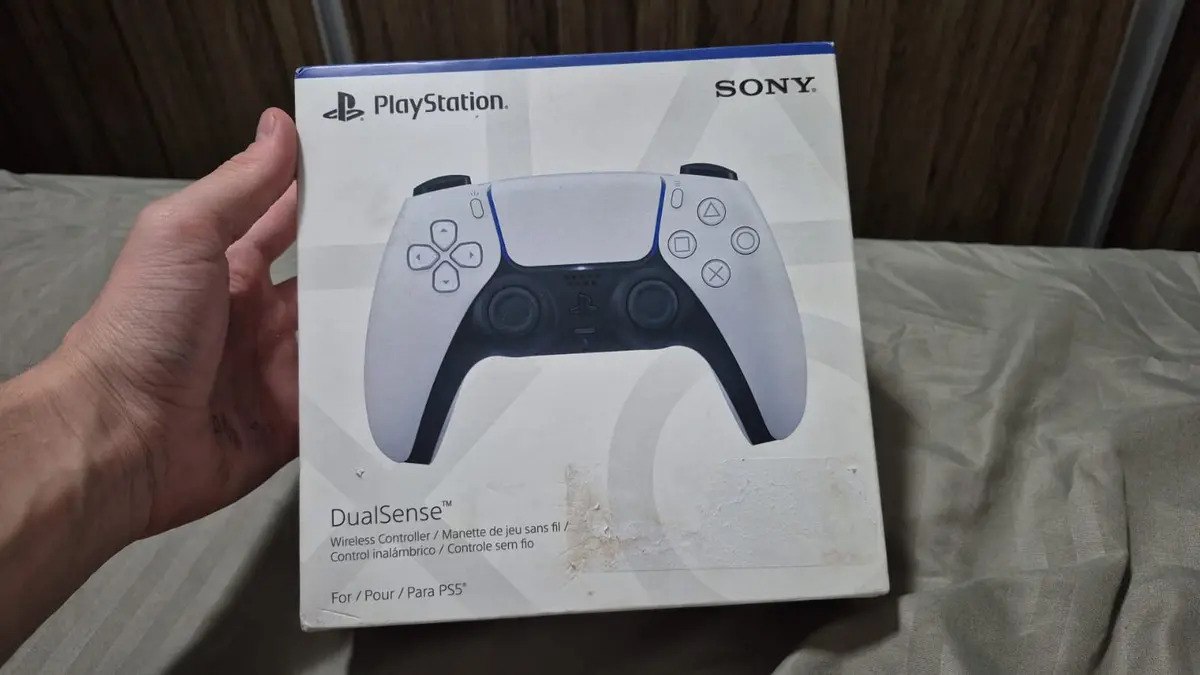 Controle Joystick Sem Fio Sony Playstation Dualsense Branco Branco