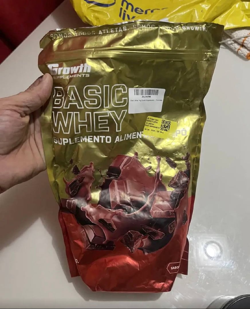 Basic Whey 1kg Growth Supplements - Chocolate