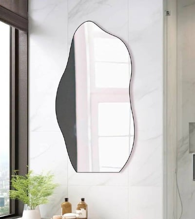 Espelho Do Pinterest Moldura Couro 60x110cm Modelo Flame Cor Da Moldura Caramelo