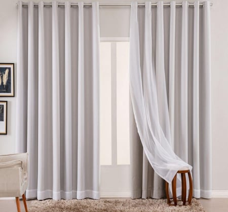Cortina Blackout Com Voil Para Sala Quarto 2,80 X 2,30 Metro