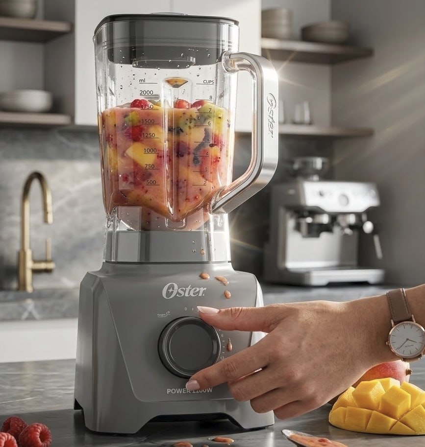 Liquidificador Oliq606 1100 Full 3,2l Cinza Oster