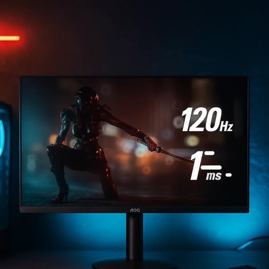 Monitor Gamer 22" Aoc Adaptive-Sync 120hz 1ms Flicker-Free Bordas Ultrafinas Preto - Bivol...