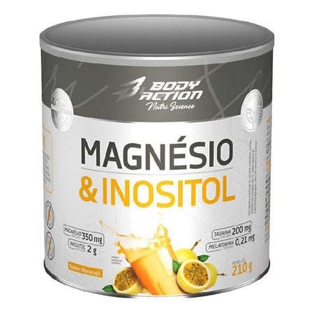 Suplemento Magnésio E Inositol 210g Bodyaction