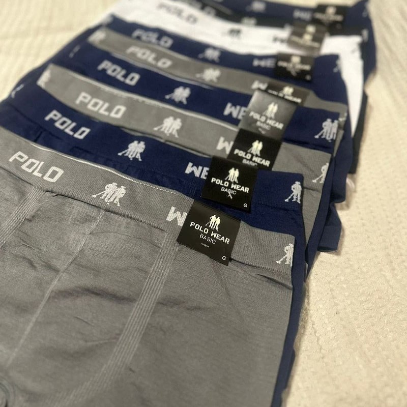 Kit 8 Cuecas Box Microfibra Lisa Sem Costura Polo Wear