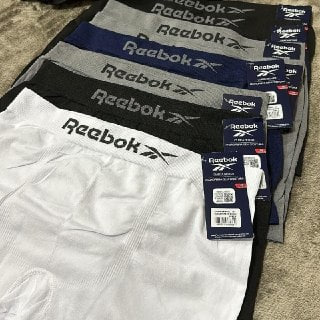 Kit 6 Cuecas Boxer Reebok Microfibra Sem Costura Original