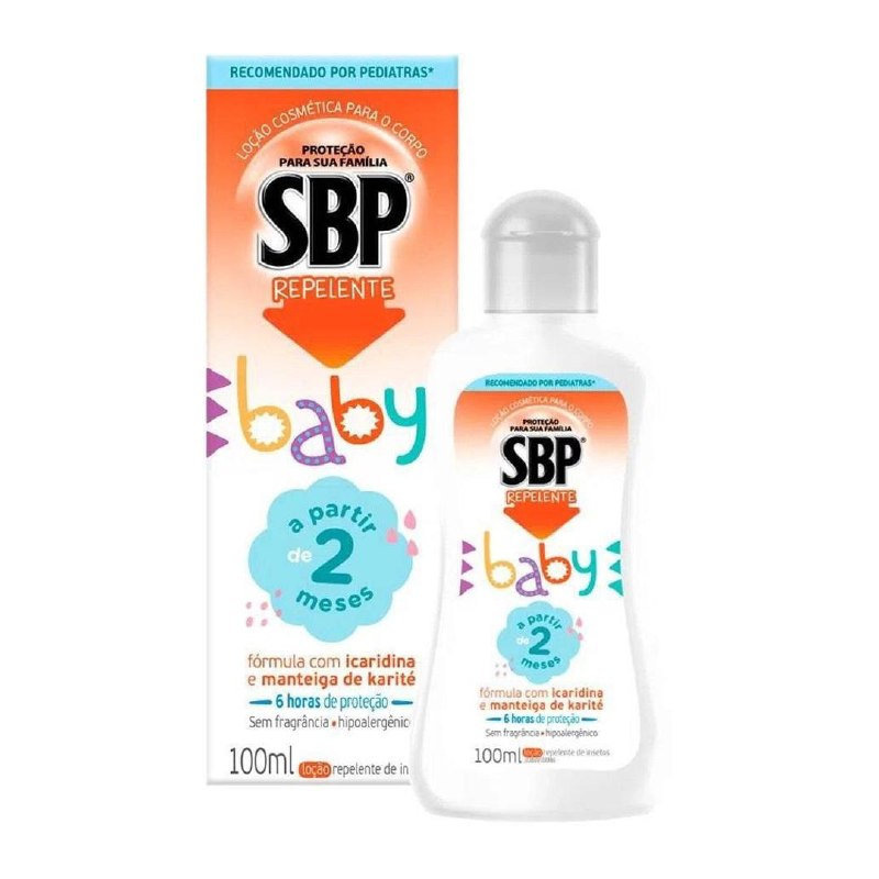 Repelente para Bebê SBP Baby Loção Corporal com Icaridina 100ml