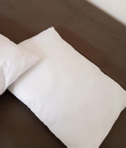 Kit 2 Travesseiros 45x65 Antialérgico Lavável Fibra Siliconada Toque De Pluma Branco