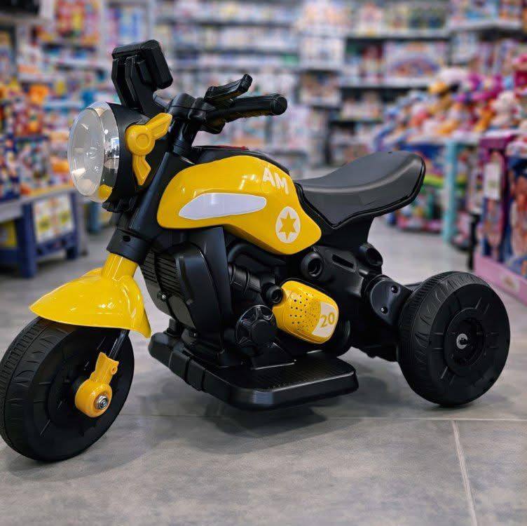 Moto Elétrica Infantil Unitoys Daily Amarela 6v Bateria Com Luzes E Sons Amarelo 127/220v