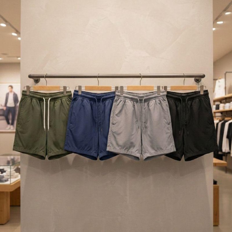 Kit 4 Shorts Masculino Praia Tactel Academia C Lycra Bermuda