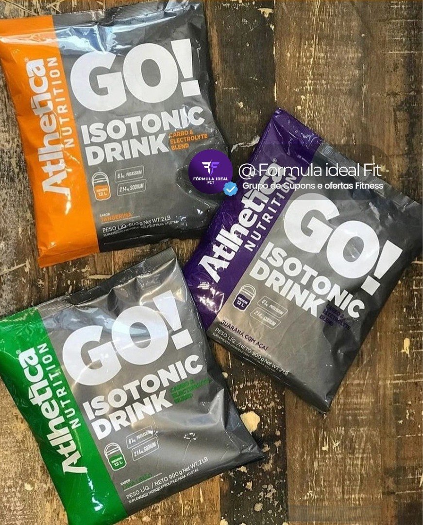 GO! Isotonic Drink 900g Atlhetica Nutrition SABOR:Guaraná com Açaí