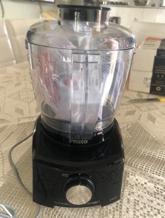 Mini Processador de Alimentos Philco 300W Preto PH900 Turbo 3 em 1