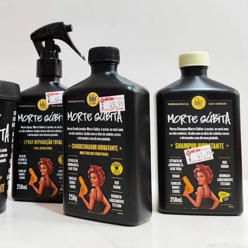 Kit Morte Súbita (Shampoo + Condicionador + Spray Reparaçao) - Lola From Rio