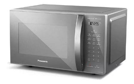 Micro-ondas Panasonic 27L Prata com Refeição Dupla 110v