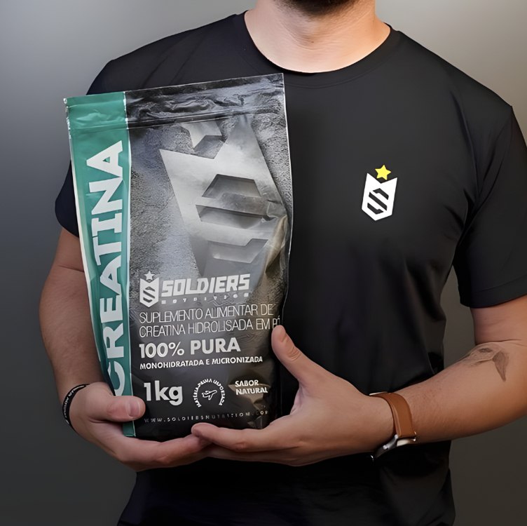Creatina 1kg Suplemento Monohidratada Em Pó 100% Pura Soldiers Nutrition