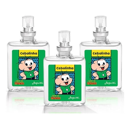 Kit 3x Perfumes Colônia Miniatura Cebolinha Turma Da Mônica Jequiti De 25ml