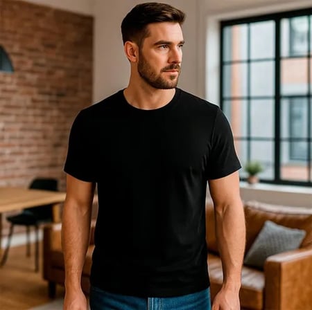Kit 3 Camisetas Básicas Masculinas Sandrini Preto ou Sortido Algodão Premium Conforto Casu...