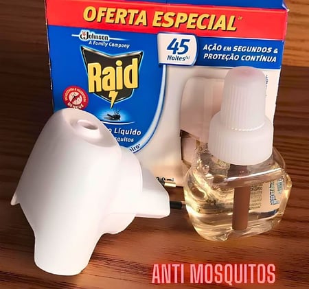 Raid Repelente Elétrico Líquido Anti Mosquitos 1 Aparelho + 1 Refil De 32 9 Ml