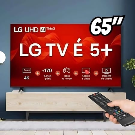 Smart Tv 4k 65  LG Uhd 65ut8050 Processador 5 Ger7 Ai Alexa/chromecast Integrado Otimizado...
