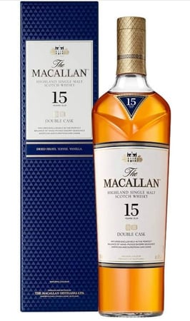 The Macallan Double Cask 15 Anos Single Malt Scotch Whisky Escocês 700ml