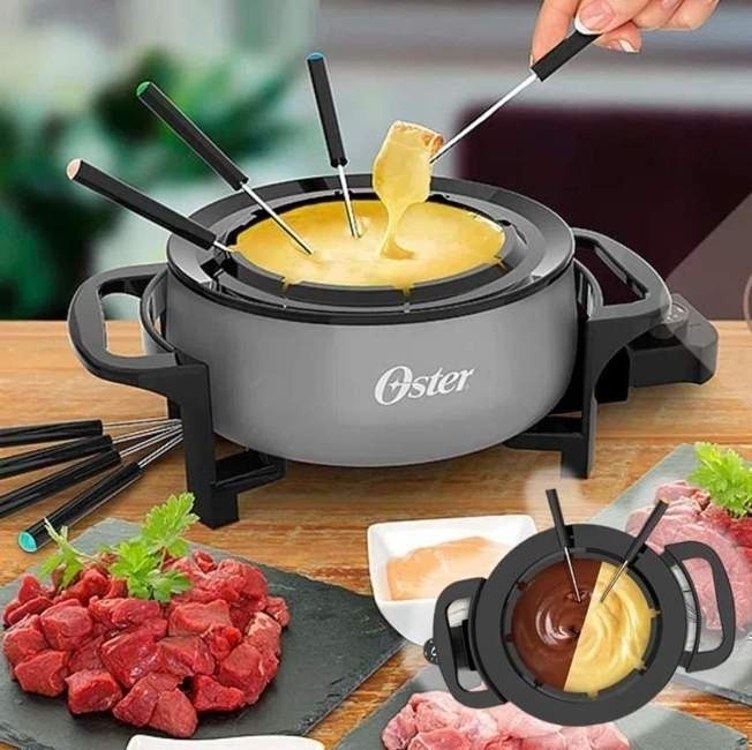 Panela Elétrica Oster, para Fondue, 110V, Cinza, 1000W, OFND100