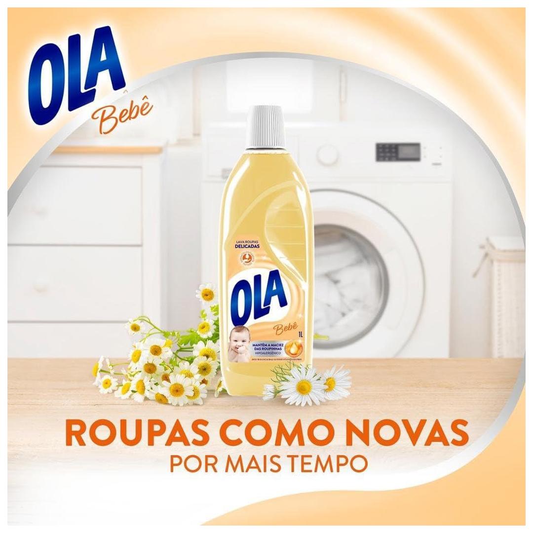 Sabão Líquido Ola Bebê para Roupas Finas e Delicadas 1l