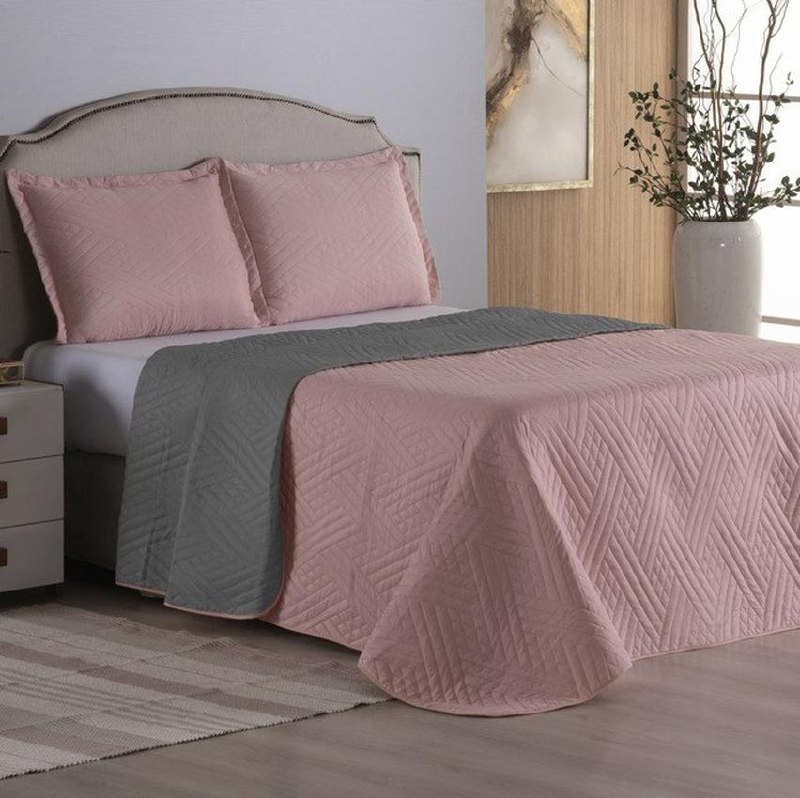 Kit Cobre Leito Queen Dupla Face 3 Peças 400 Fios Cama Box