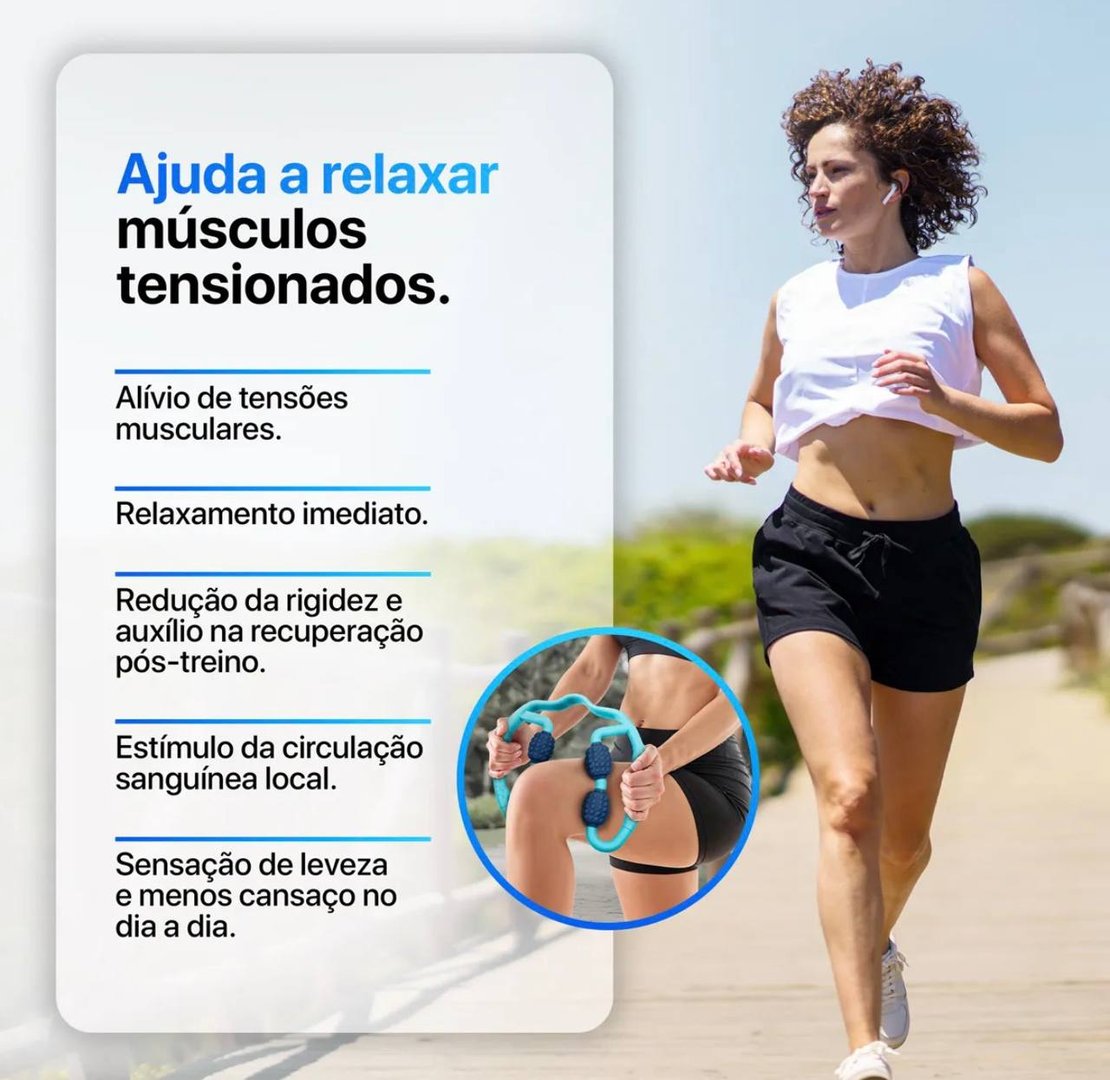 Massageador Manual Four Press Relaxmedic Azul-turquesa