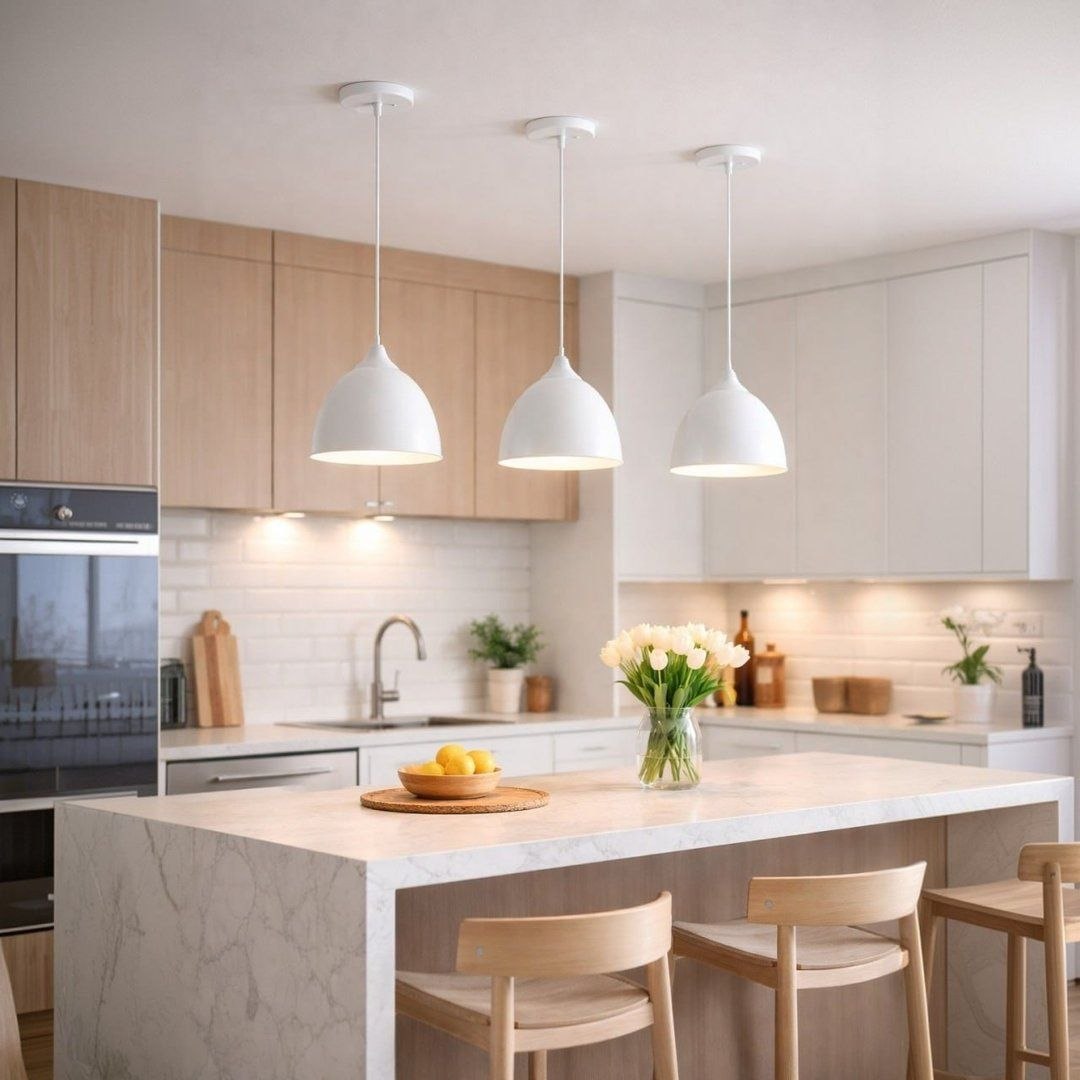 Kit 3 Luminária Pendente Led Colorido Fun 9w 6.500k - Elgin 127/220v Branco