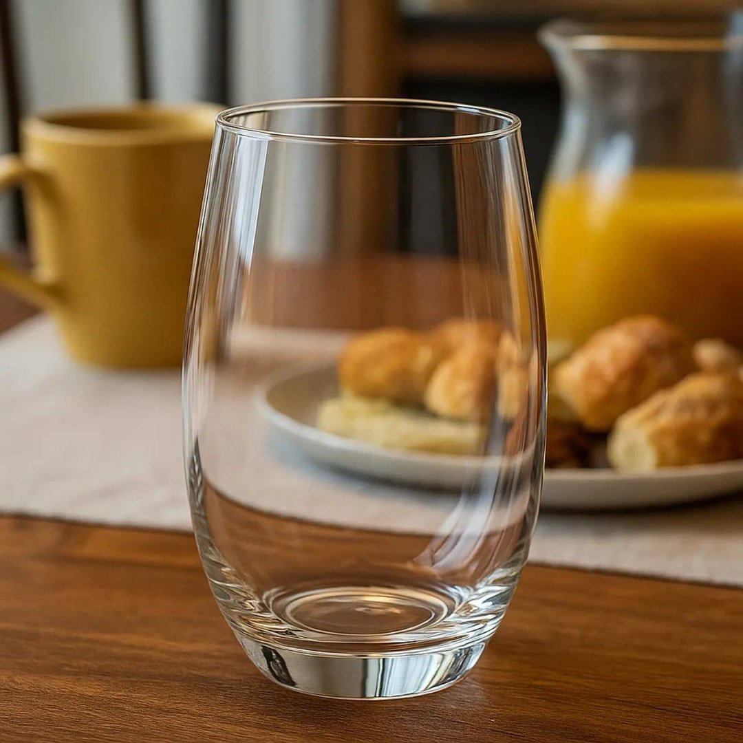 Jogo 6 Copos Aruba Vidro Suco Agua 465 Ml Nadir Transparente