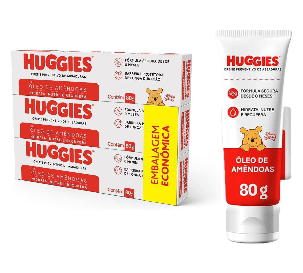 Creme Preventivo Assaduras Huggies Pele Protegida c/3 de 80g